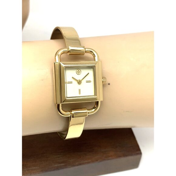 Tory Burch Women's Watch TBW7257 Petite Cream Dial Quartz Bangle Gold Steel - Picture 11 of 14